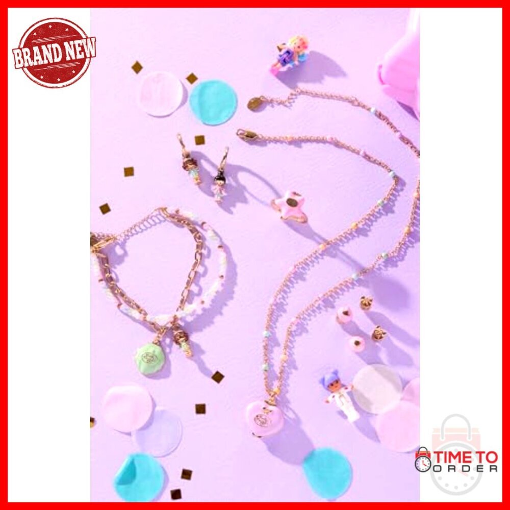 Double Strand Charm Bracelet Adjustable Fit Enamel Resin Charms Nostalgic Style - Picture 5 of 7